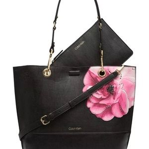 Calvin Klein  Sonoma Tote With Pouch Floral
